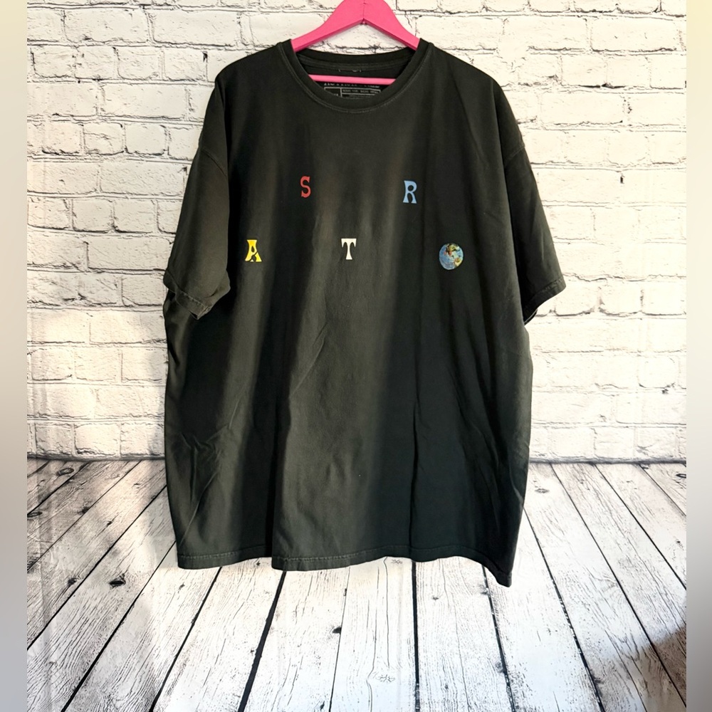 ASTROWORLD. Black graphic T-shirt. Size XXL